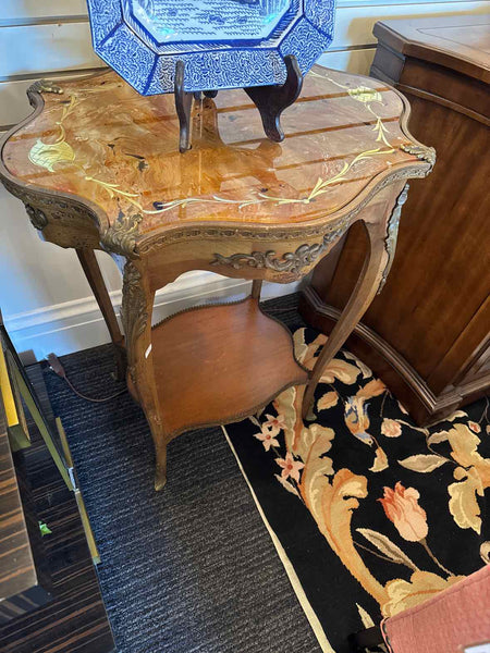 Pair Of Victorian Tables With Glass