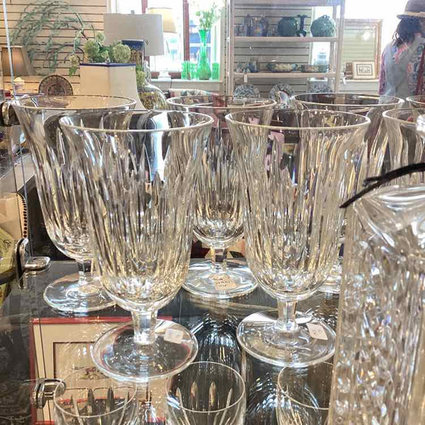 Seven Waterford Golden Carina Ice Tea Glasses