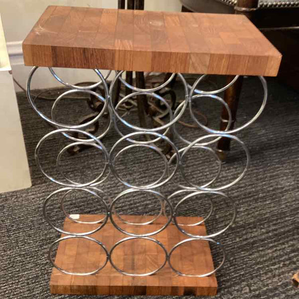 Mid-Century Teak Wine Rack