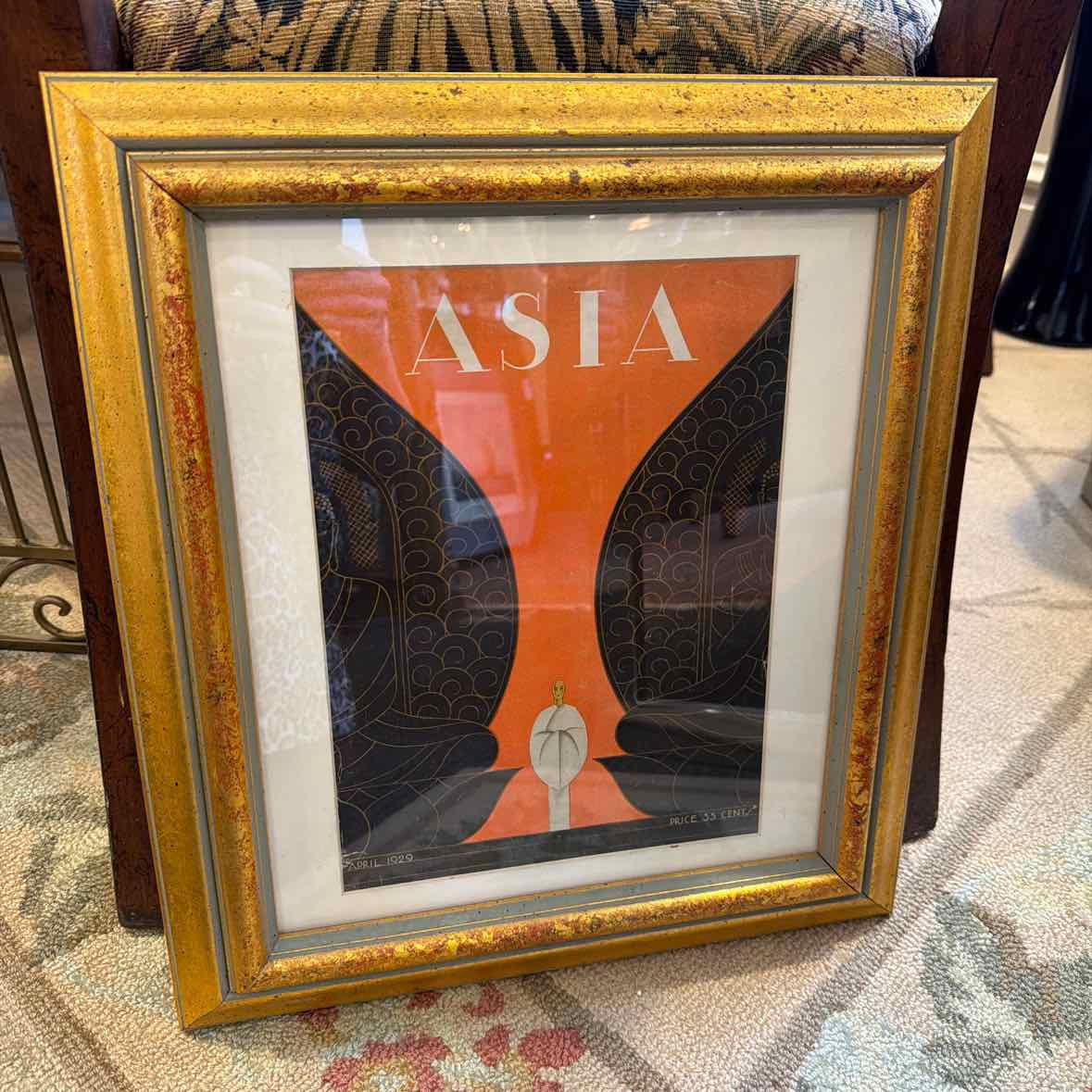 Framed Magazine Cover "Asia" - April 1929
