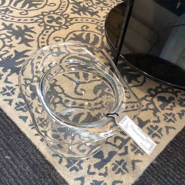 Large Glass Hat Shaped Ice Bucket