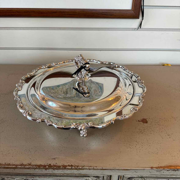 Silverplate Casserole Dish With Lid