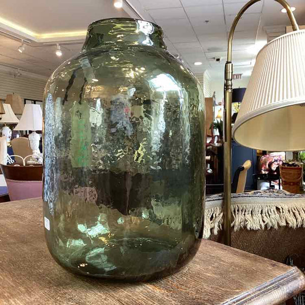Arhaus Olive Green Glass Vase