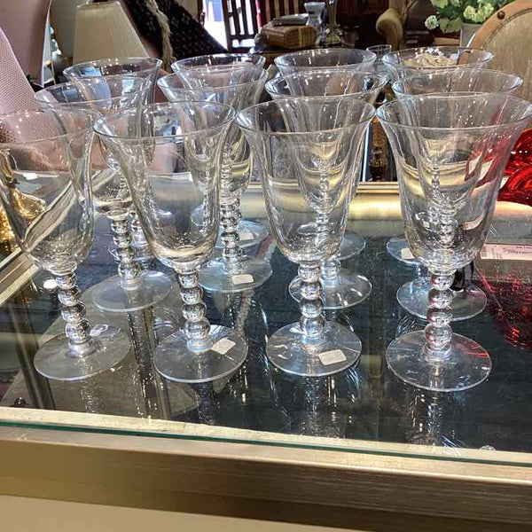 12 Candlewick Wine Glasses