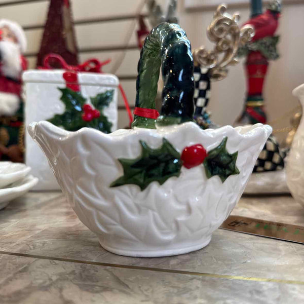 Holly Berry Basket - Lefton