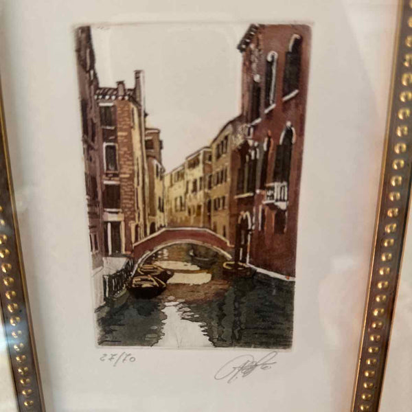 Venetian Bridge Engraving