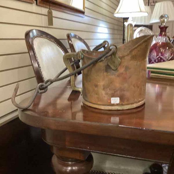 Vintage Copper Coal Scuttle