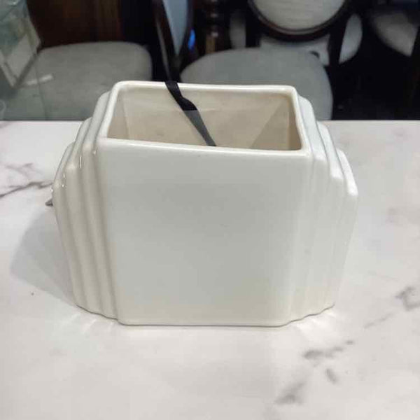 Art Deco White Vase
