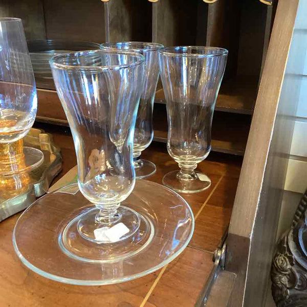 Set Of Six Parfait Dishes With Saucers