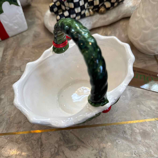 Holly Berry Basket - Lefton