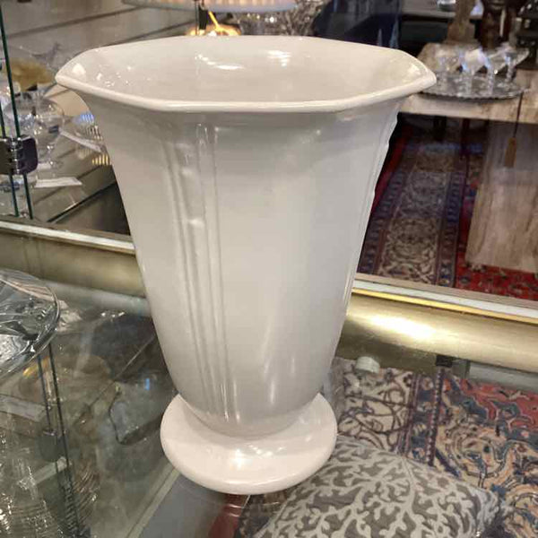 Roseville White Vase