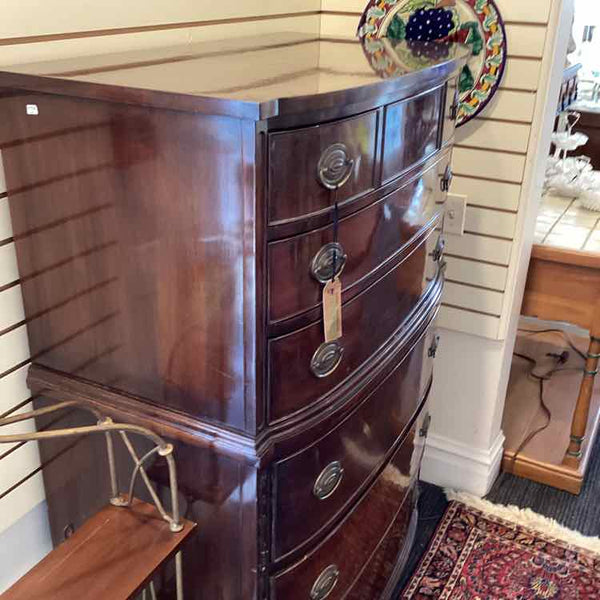 Mahogany Six Drawer Dresser