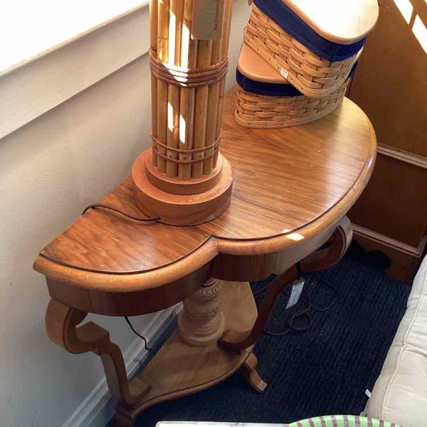 Vintage Biedermeier Style Demilune Table
