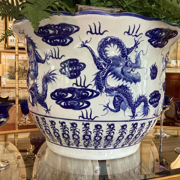Blue & White Porcelain Fishbowl