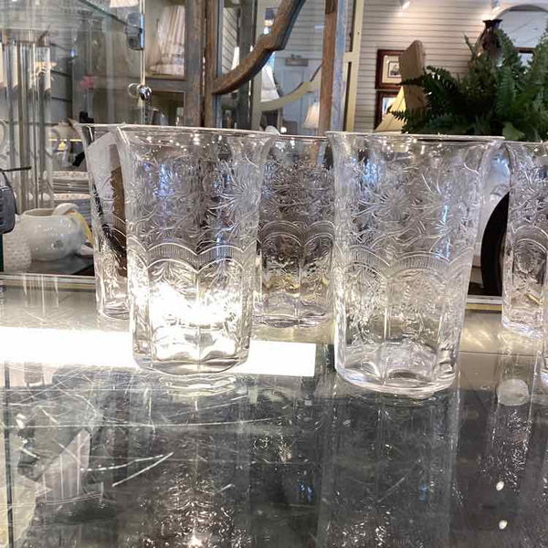 Eight Webb Corbett Crystal Glasses