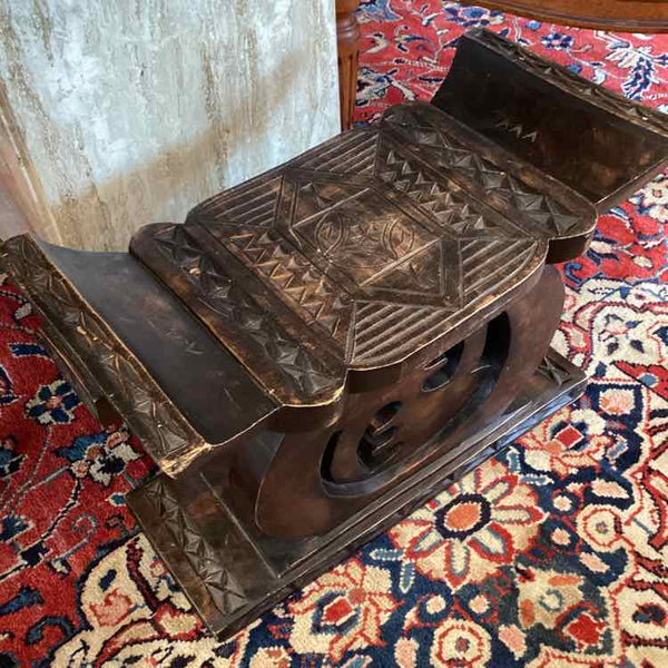 Carved Wooden Stool