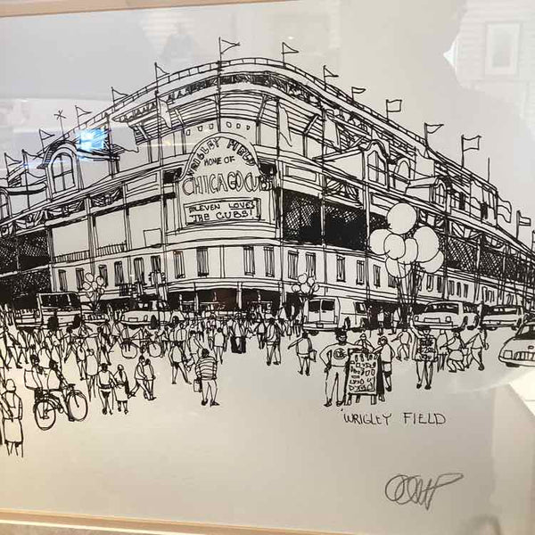 Pen And Ink Print Of Chicago