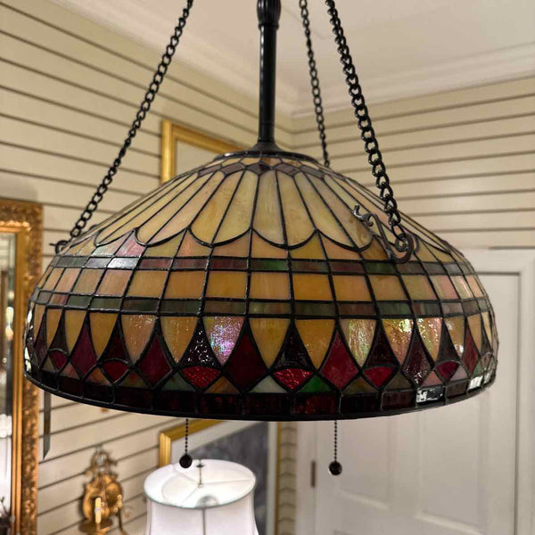 Leaded Glass Chandelier