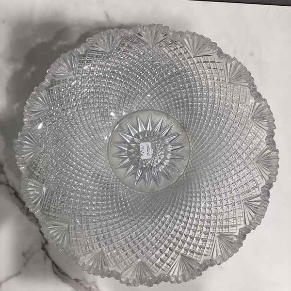 Rd Cut Crystal Motif Bowl "As Is"