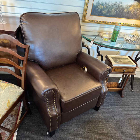 Leather-like Brown Recliner
