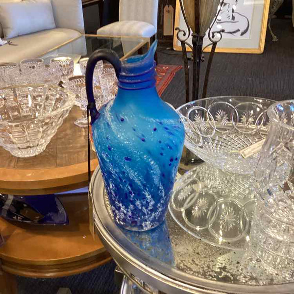 Blue Azerbaijan  Glass Pitcher