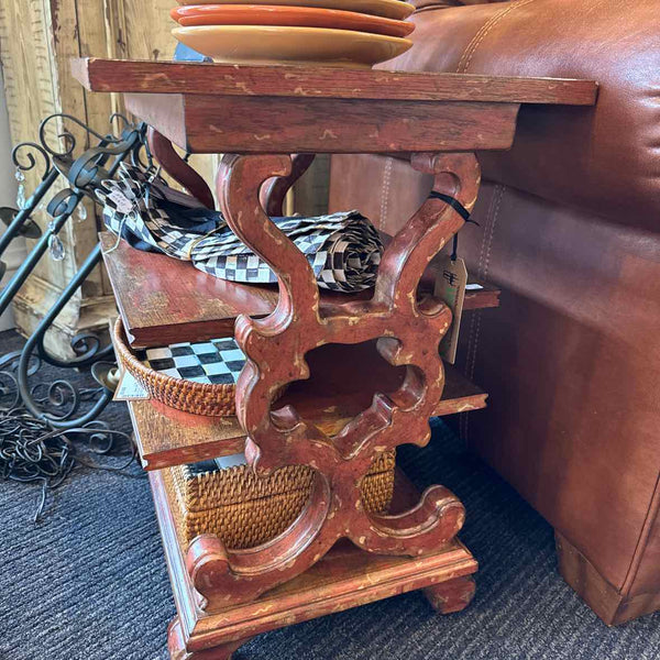 Three Shelf Side Table