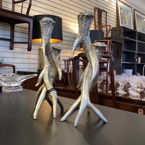 Pair Antler Candlesticks