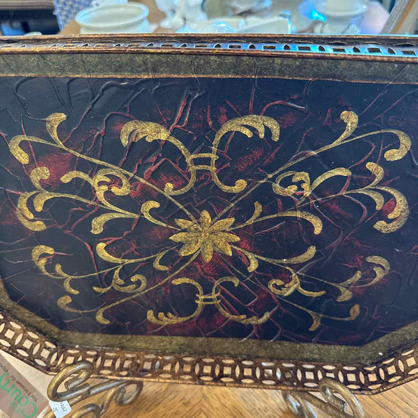 Metal Tray on Stand