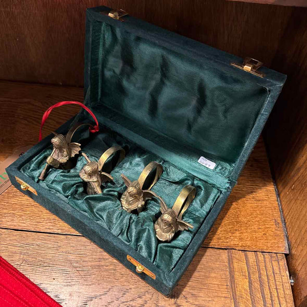 4 Brass Angel Napkin Holders