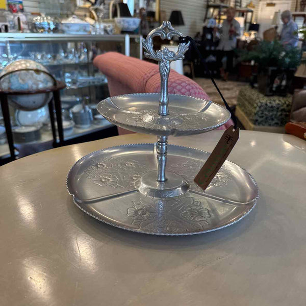 Aluminum Tiered Serving Dish