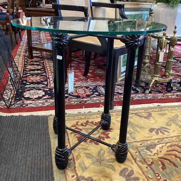 Black Iron And Glass Table