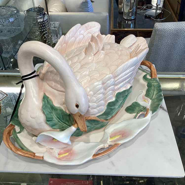 Fitz & Floyd Swan Soup Tureen