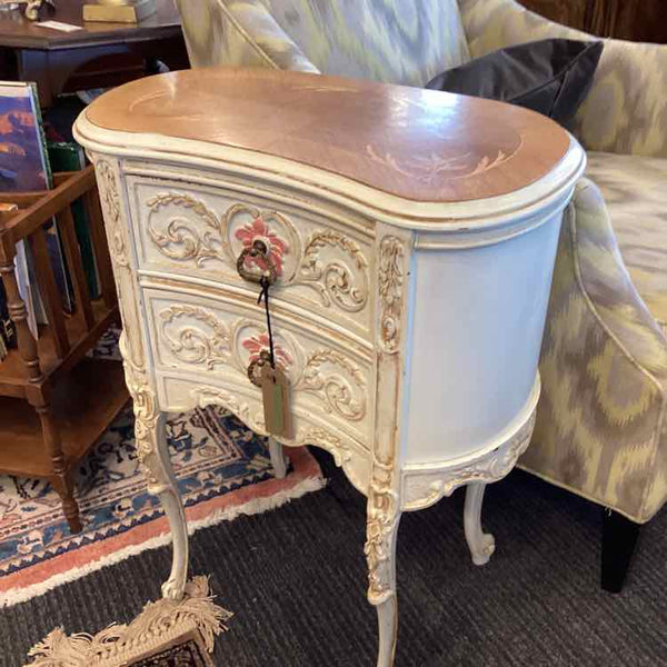Ivory French Provincial Painted Table