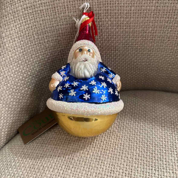 Radko Roly Poly Santa Ornament