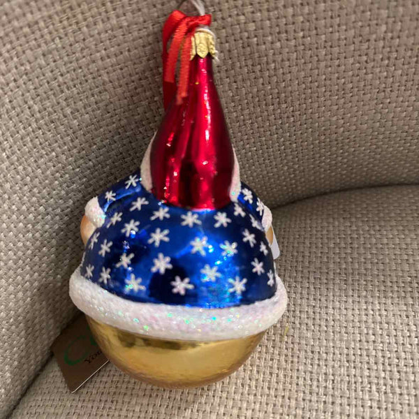 Radko Roly Poly Santa Ornament