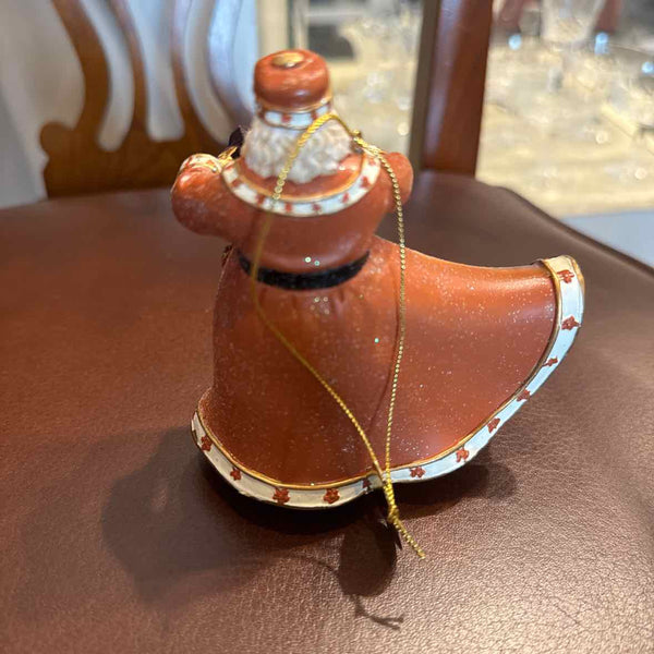 Thomas Kinkade Santa Ornament - Winter Scene on Cape