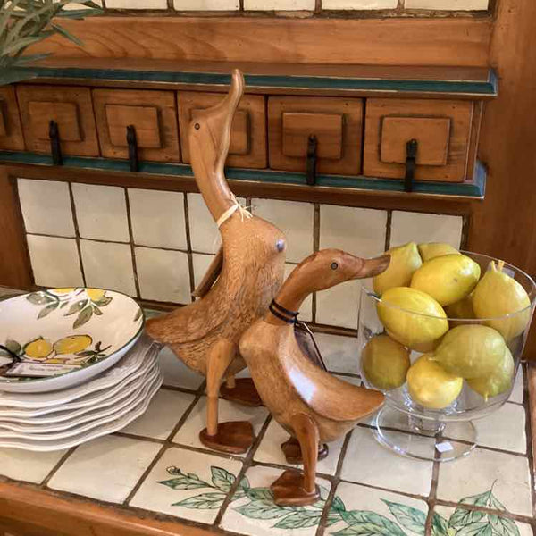 Pair Of Wooden Ducks