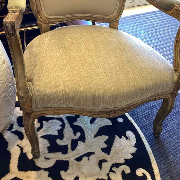Carved Wood Bergere Arm Chair