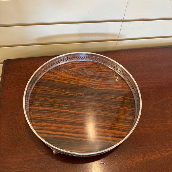 Silver Tray w/Laminated Base