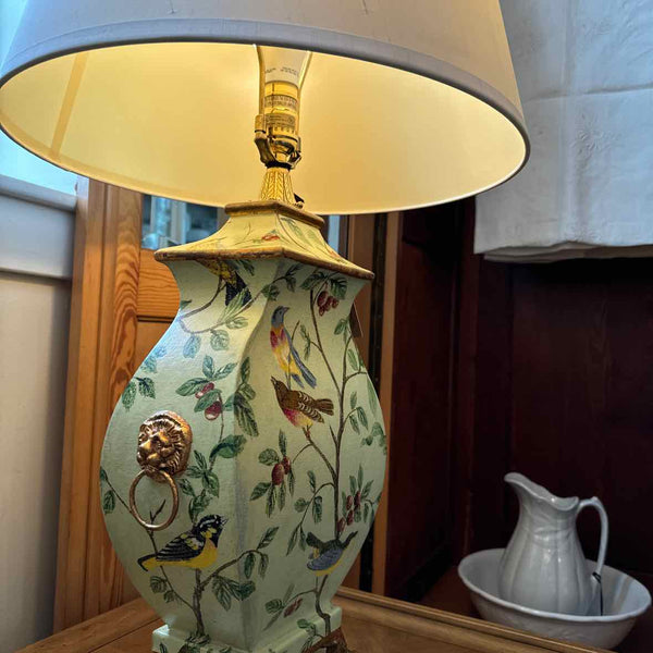 Floral And Bird Lamp