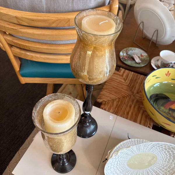 Pair Of Hurricane Candlesticks