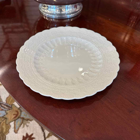 White Spode Plate