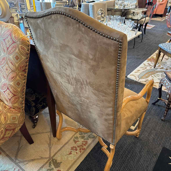 Kreiss Ultra-Suede Caramel Arm Chair