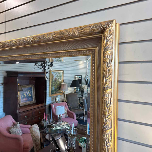 LaBarge Gold Beveled Mirror