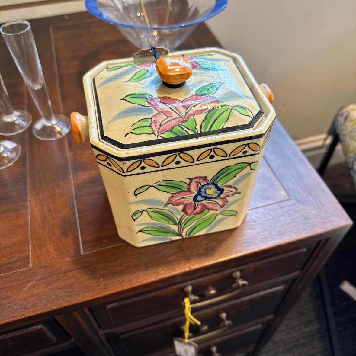Vintage Ceramic Canister "AS IS" (repaired)