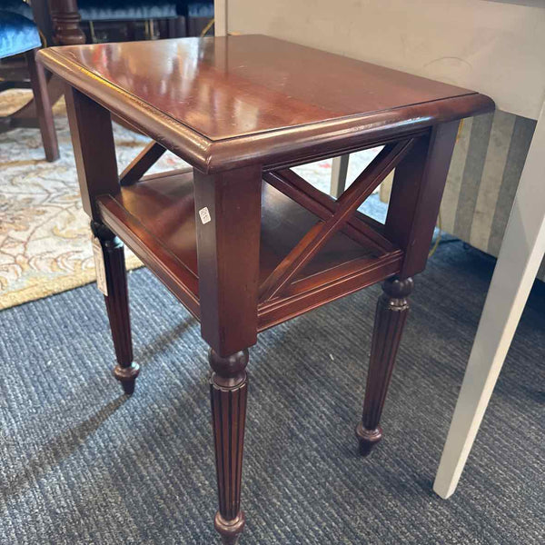 Ethan Allen Side Table with Shelf
