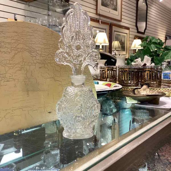 Pressed Glass Perfume Bottle