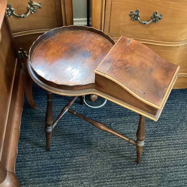 Vintage Side Table With Storage