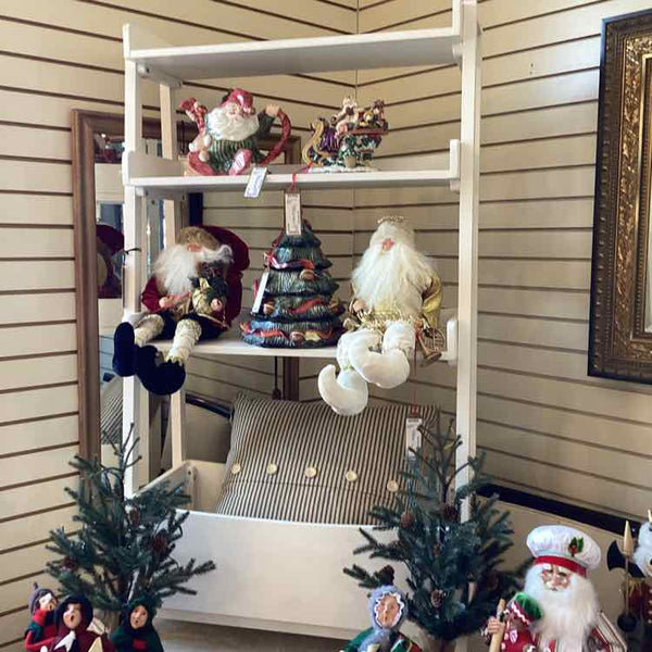 White Bookshelf w/ Toy Container