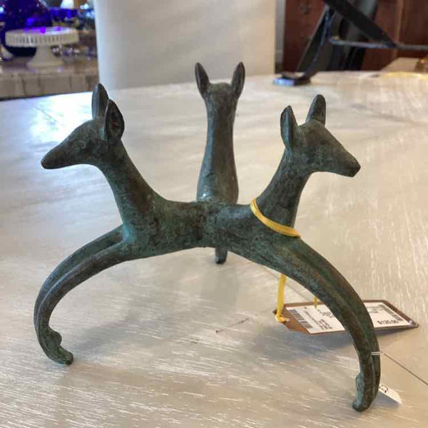 Mid Century Modern Cast Bronze Deer